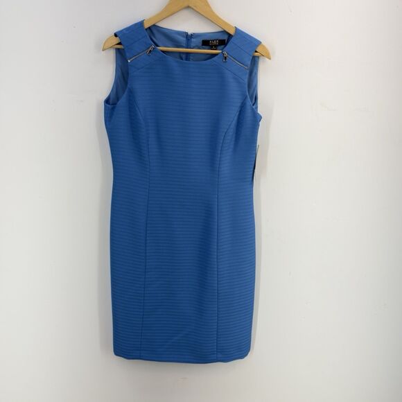 NWT WOMEN'S SZ 8 ALEX MARIE SLEEVELESS BLUE DRESS MULHOLLARD * $129 - Picture 10 of 17
